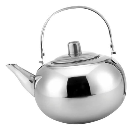 

Portable Stainless Steel Tea Kettle Water Pot Teapot Coffee Camping Hiking BBQ 1L