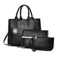 thumbnail image 1 of Set 3 Bolsas Bandolera Mujer Moda Cosmetiquera Cartera Tote Belug Negro, 1 of 5