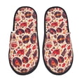 thumbnail image 1 of Balery Skull rock record music heart Pantuflas de Casa de Felpa Silenciosas con Diseño Estampado, Zapatillas Cómodas Antideslizantes de Algodón para Interior-Medium, 1 of 8