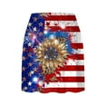 thumbnail image 3 of Wyobmus Womens American Flag Pleated Tennis Skirts July 4Th Patriotic High Waisted Skort with Pockets Inner Shorts for Sports Running Pickleball F-Multicolor, 3 of 5