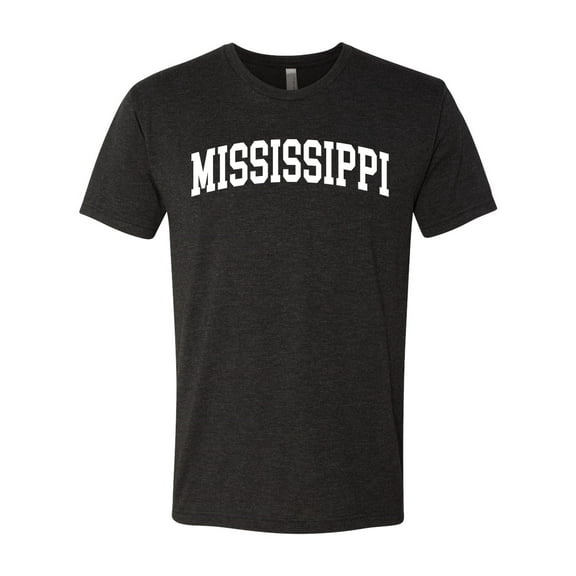 Wild Bobby State of Mississippi College Style Men Premium Tri Blend Tee