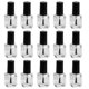 thumbnail image 1 of FELTECHELECTR 15 botellas de esmalte de uñas de vidrio transparente con pincel negro, 1 of 6