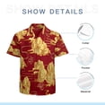 thumbnail image 7 of High Quality Hawaiian Shirts for Men Short Sleeve Aloha Beach Shirt Floral Summer Casual Button Down Shirts Blouses J8U554, 7 of 7