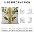 thumbnail image 5 of Shiartex  Pillowcase Alphabet Decorative Pillowcase ABC Alphabet Flower Cushion Cover Square Pillow Case Suitable For Sofa Sofa Sofa Bedroom Car Last Name Initia AP-010 White, 5 of 5