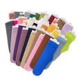 thumbnail image 2 of Calcetines de terciopelo de color liso para primavera y verano, medias de seda helada rizadas de tubo medio, calcetines de jacquard Thi Stacks para niños, 2 of 6