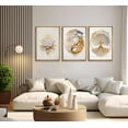 thumbnail image 3 of Tree of Life Canvas Wall Art Gold Lotus Zen Painting Picture Wall Decor Abstract Yin Yang Poster Print Artwork for Living Room Yoga Room Hotel Bedroom Home Decoration Wood Color, 3 of 6
