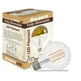 thumbnail image 5 of Bulbrite 862852 2700K 500 Lumen 6 watt LED Filament Dimmable G40 Light Bulbs with a Half Gold & Medium E26 Base, Warm White - Pack of 4, 5 of 5