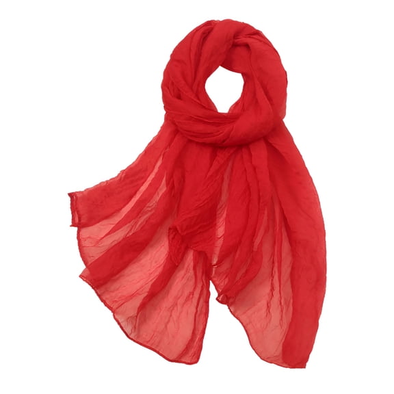 TELOLY Fashion Scarves Knit Oversized Large Triangle Scarf for Women Warm Shawl Wrap Red, One Size