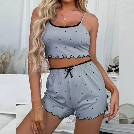 

Floleo Lingerie for Women Deals Sexy Women Lingerie Polka Dot Printed Temptation Babydoll Underwear Cami Underpants Shorts Sleepwear Briefs Suit Valentines Day Gifts