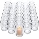 thumbnail image 1 of Set de 36 Portavelas de Vidrio, Vasos para Velas de Vidrio Transparente, Portavelas a Granel para Centros de Mesa de Boda, Decoración de Mesa del Hogar, 1 of 7