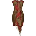 thumbnail image 4 of Peach Couture Châle Jacquard Cachemire Réversible Ravissant pour Femme Pashmina, 4 of 4