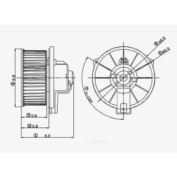 New GPD 2311538 Blower Motor