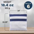 thumbnail image 6 of 6 2-in-1 Cordova Pillow Blankets Set - Front Pocket, Soft Fleece - Navy Blue, 6 of 6