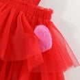 thumbnail image 5 of GYRATEDREAM Toddler Girl Layered Tulle Tutu Dress Summer Dress Strap Heart Dress Sleeveless Backless Princess Birthday Formal Wedding Party Dresses, 5 of 9