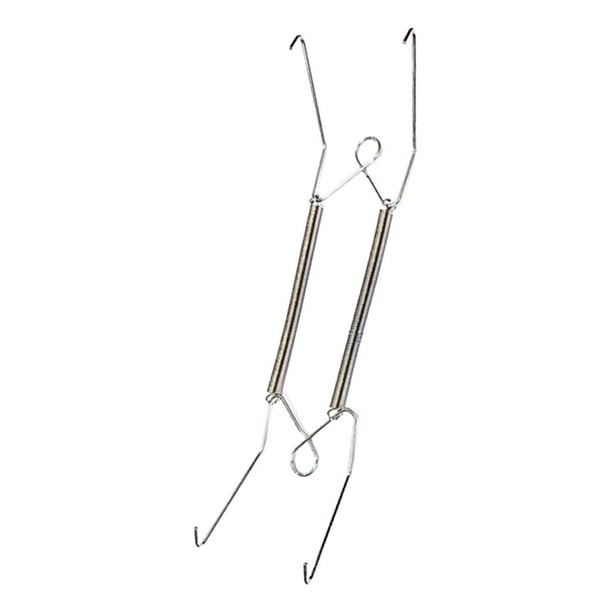Colgador de platos para exhibidores de platos de pared, duradero, con gancho de resorte para colgar platos. 10 pulgadas