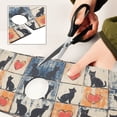 thumbnail image 6 of Yayeee Faucet Mat for Kitchen Sink 30" Diatomite Long Splash Guard Pad, Cats and Hearts, 6 of 7
