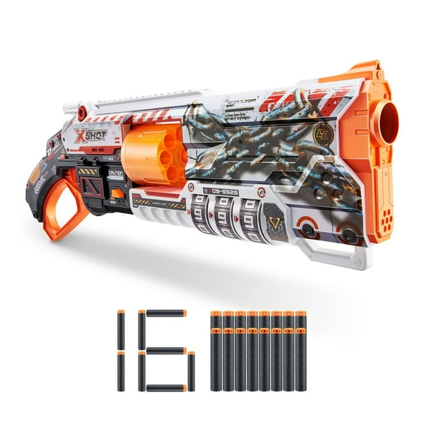 X-Shot Skins Lock Blaster (16 Darts), By Zuru - Walmart.ca