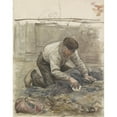 thumbnail image 2 of Jan Veth 15x18 Black Ornate Wood Framed Double Matted Museum Art Print Titled - Boer, on His Knees (1874 - 1925), 2 of 5