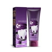 Purple Toothpaste for Teeth Whitening,Teeth Whitening Toothpaste,Cleaning Oral Cavity Refreshing,Tooth Stain Removal,Tooth Stain Removal Colour Corrector