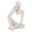 Sandstone, variant on Riousery Resin Thinker Statue Abstract Thinker Figure Style Decoration for Living Room Office Book Shelf White Left Pose (7.1 inches / 18 cm)