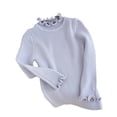 thumbnail image 1 of Laklulu Suéter de cuello alto tipo túnica de color liso con cuello alto para niños, 1 of 5
