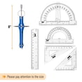 thumbnail image 4 of Geometry Set Mr. Pen 15 pcs Navy Blue w/ Swing Arm Protractor, 4 of 9