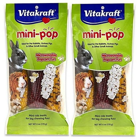 Vitakraft Small Animal Mini-Pop, Mini Cob Treats, 12 Ounce