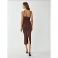 thumbnail image 4 of V-Neck Bodycon Midi Dress with Thin Straps, 4 of 7