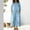Sky Blue, variant on Women's Casual Loose Short-Sleeved Denim Jumpsuit, Womens Washed Dark Denim Pocket Button Down Jumpsuit Elegant Wide Leg Jumpsuit Jumpsuit Beach Palazzo Pants One Piece Jumpsuit 2026 Black L