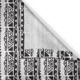 thumbnail image 3 of Ambesonne Tribal Vibes Kitchen Curtains, Aztec Triangles Lines, 55"x39", Charcoal Grey White, 3 of 3