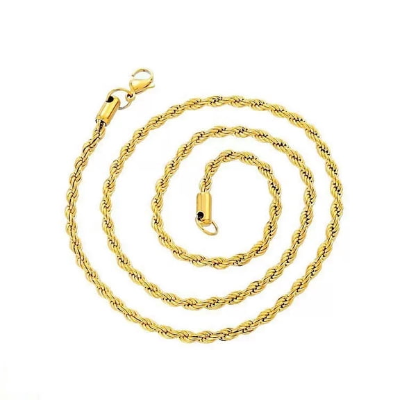 YTTAL Cadenas Para Mujer 2/3/4/5/6/7MM Chain 18-24" Unisex Gold Plated Necklace Gold Herringbone Necklace For Women