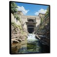 thumbnail image 2 of Designart "Dam Structural consistency Architectural" Cityscapes Floater Framed Wall Decor, 2 of 7