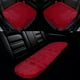 thumbnail image 1 of Juego de Fundas para Asientos de Coche Universal, Cojín para Asiento de Coche para Asientos Delanteros y Traseros, Alfombrilla de Lana de Oveja, Rojo Vino, 1 Juego, 1 of 7