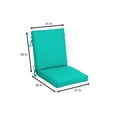21 in. x 20 in. CushionGuard One Piece High Back Outdoor Chair Cushion