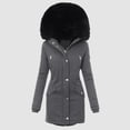 thumbnail image 5 of Winter Coats for Womens Hooded Warm Winter Overcoat with Lined, Winter Parka Jacket Thick Down Outerwear Jacket for Women, 5 of 7