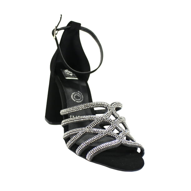 SANDALIA DE VERSTIR DE MUJER NEGRO BUCK MARCA LEON 6123