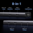thumbnail image 2 of Hub USB C UGREEN Revodok 8 en 1 con triple pantalla, 10 Gbps, 2 of 9