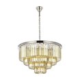 thumbnail image 5 of Sydney 17 light Polished nickel Chandelier Golden Teak (Smoky) Royal Cut Crystal, 5 of 9