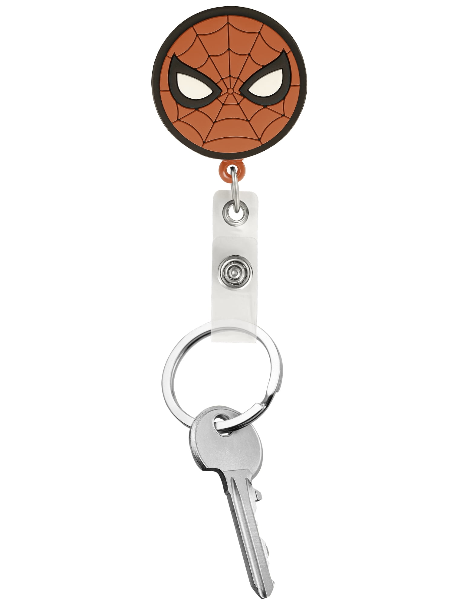 Marvel Men's Retractable Spider-Man Badge Reel with Alligator Clip