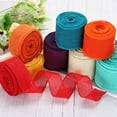 thumbnail image 4 of Uxcell Burlap Ribbon Fabric Wired EdgeBlack 1-1/2 Inch x 10 Yard for Gift Wrapping, Christmas Tree, 4 of 6
