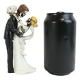 thumbnail image 4 of Love Never Dies Day Of The Dead Wedding Dance Skeletons Groom And Bride Figurine, 4 of 5