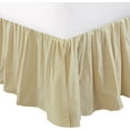 Cozy Line Home Fashions Patterned Stripe Bed Skirt, Dust Ruffle with