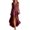 *Wine, variant on VBVC Women's Sleeveless V Neck Maxi Dress, Ladies' Ruffled High Low Hem Flowy Dress, Summer Casual Vacation Dress For Women,Beige,S-3XL
