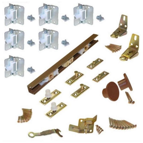 Bi-Fold Door Hardware 4dr 60 Brn