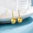 thumbnail image 6 of BUDALGA Ball Stud Earrings Bead Round Earrings White/Yellow Gold Plated Fashion Jewelry Gift for Women Mom, Ball Diameter 10mm, 6 of 8