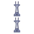 thumbnail image 1 of Inteprter Soporte elevador de tapa a prueba de derrames cubierta de olla de sopa soporte de soporte resistente al calor estante de tapa de olla gris 2piezas, 1 of 6