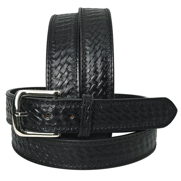 HILASON Western Genuine Leather Belt for Men Women Cowboy Cowgirl Handmade Unisex Heavy Duty Basketweave Belt for Jeans