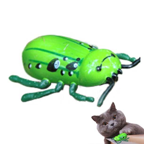 Greeniant Juguetes eléctricos para gatos, emocionante juego de pandillas de monos para juegos interactivos, sustituto de cucarachas Juguetes para gatos A