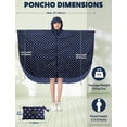 thumbnail image 3 of Abrigo Rain Poncho ANYOO, impermeable y reutilizable, con capucha, para senderismo, 3 of 6