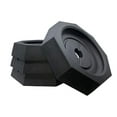 thumbnail image 1 of SnapPad Coussin de Prise EQ812SP4 EQ Grand Octogonal; Caoutchouc; Noir; Ensemble de 4, 1 of 3
